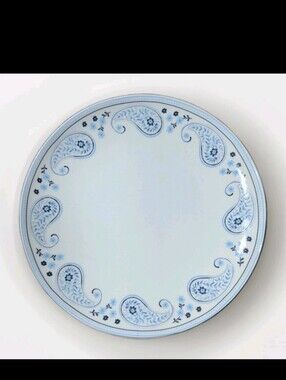 Dolly Parton Blue Paisley Stoneware Dinner Plates